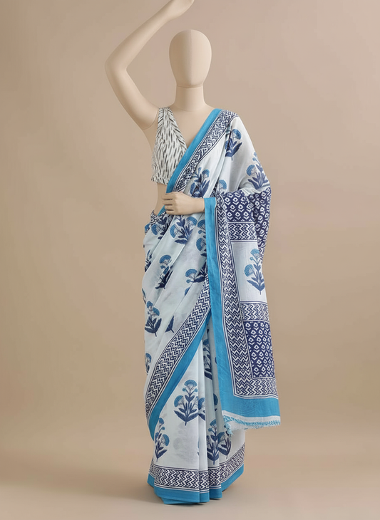 Mul Cotton Saree