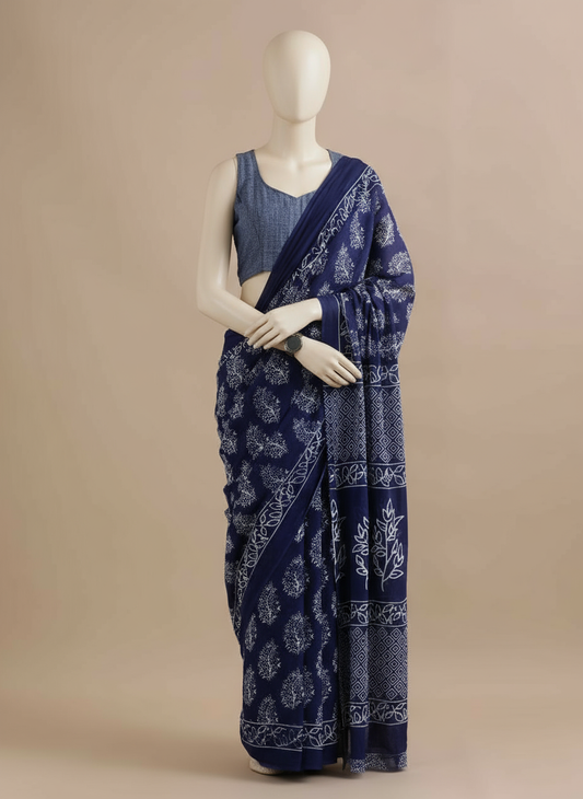 Mul Cotton Saree